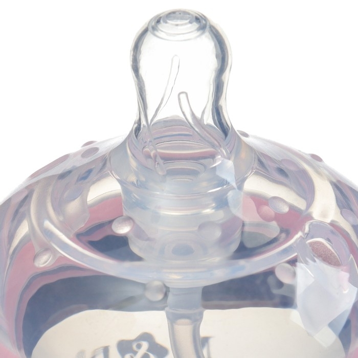 Бутылочка для кормления M&B, ШГ &Oslash;70мм, 150мл., силиконовая колба, цвет розовый