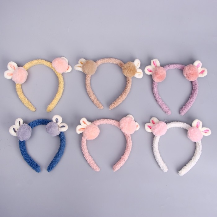 Карнавальный ободок &laquo;Зайка&raquo;, цвета МИКС