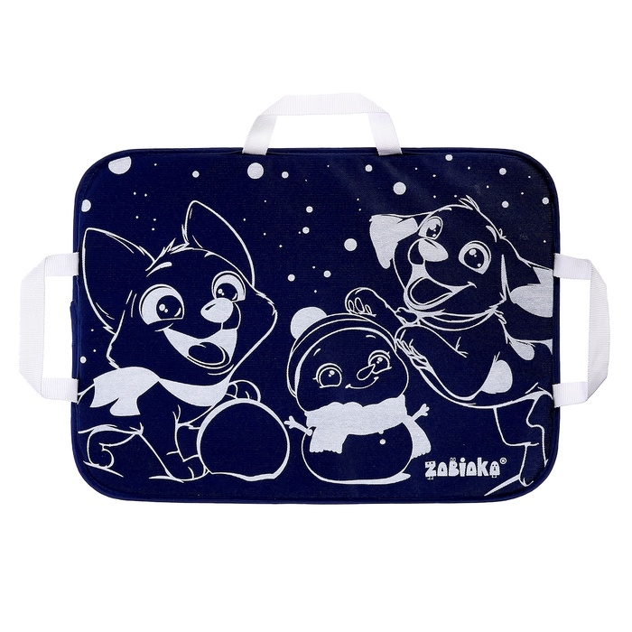 Ледянка мягкая, детская «Собаки», 54 × 40 см, цвет синий Ледянка мягкая, детская «Собаки», 54 × 40 см, цвет синий