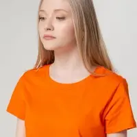 Футболка женская T-bolka Lady оранжевая, размер S