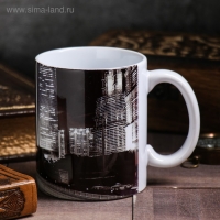 Кружка сублимация "Евгений" ночной город, 320 мл, с нанесением