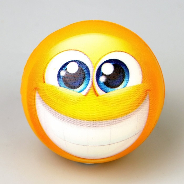 Мяч детский мягкий &laquo;Смайлики&raquo;, МИКС