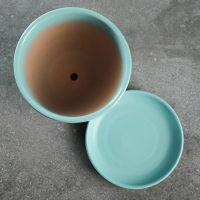 Горшок цветочный "Антик" бирюзовый, 1л Горшок цветочный "Антик" бирюзовый, 1л