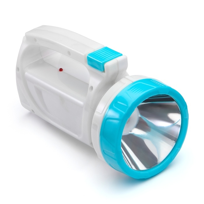 Фонарь ручной аккумуляторный Фонарь ручной аккумуляторный "Мастер К.", MHA-W3D2 (3 В),800 мАч, 1 Вт+3 Вт,100 лм, голубой