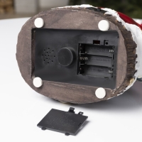 Светодиодная фигура &laquo;Дед Мороз и паровоз&raquo; 23 &times; 32 &times; 16 см, полистоун, батарейки ААх3 (не в комплекте), USB, свечение мульти (RGB)