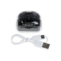 Наушники беспроводные K20, TWS, вкладыши, BT 5.0, 35/260 мАч, прозрачные, чёрные Наушники беспроводные K20, TWS, вкладыши, BT 5.0, 35/260 мАч, прозрачные, чёрные