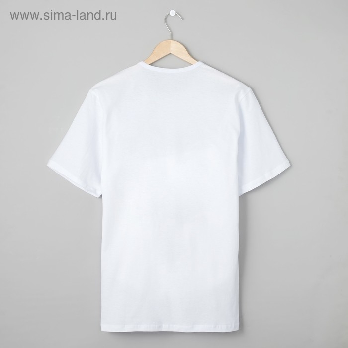 Футболка мужская БК-136 цвет белый, р-р 68