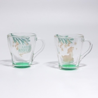 Новый год. Набор кружек стеклянных «Тепла и уюта!», 2 шт Новый год. Набор кружек стеклянных «Тепла и уюта!», 2 шт