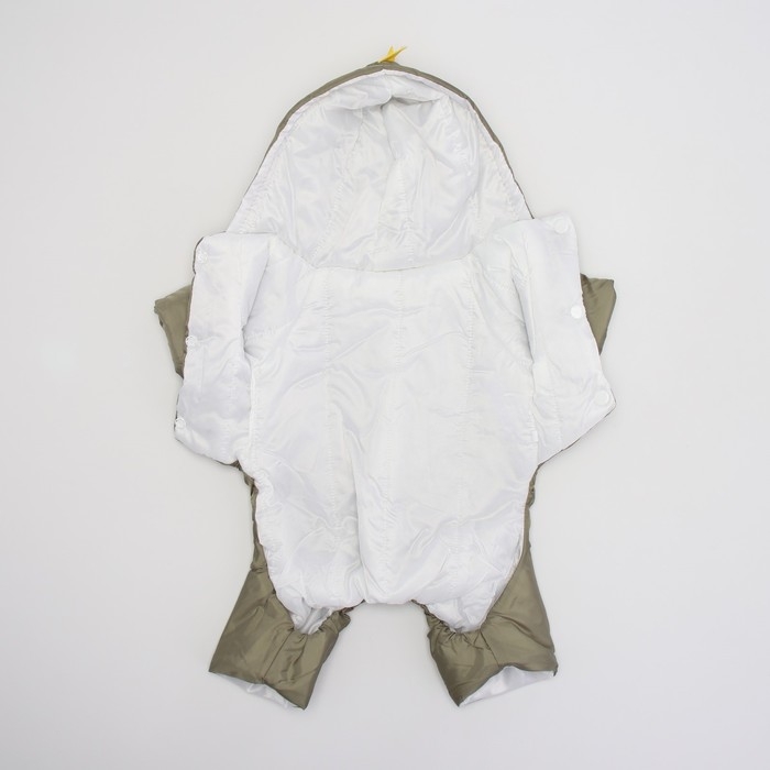 Комбинезон с подкладом "Дракоша", размер XL (ДС 40, ОГ 50 см, вес 11-13 кг), хаки