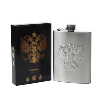 Фляжка "Двуглавый орёл", 240 мл, хром Фляжка "Двуглавый орёл", 240 мл, хром