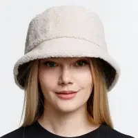 Панама Bucket двусторонняя, темно-серая с бежевым, размер S/M