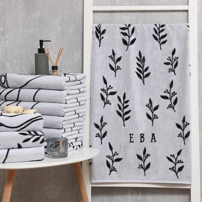Полотенце именное махровое Полотенце именное махровое "Этель" Ева 70х130см, 100% хлопок, 420гр/м2
