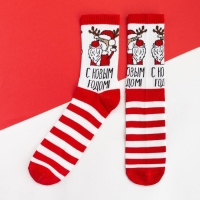Носки новогодние мужские KAFTAN "С НГ" размер 41-44 (27-29 см) Носки новогодние мужские KAFTAN "С НГ" размер 41-44 (27-29 см)
