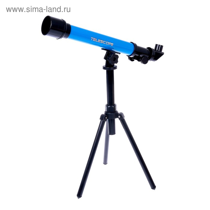 Телескоп детский &laquo;Юный астроном&raquo;, 20х, 40х, 60х, с штативом, цвета МИКС