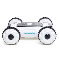 Машинка перевертыш &laquo;Техно&raquo;, радиоуправляемая, дрифт, аккумулятор, на пульте управления, цвет белый