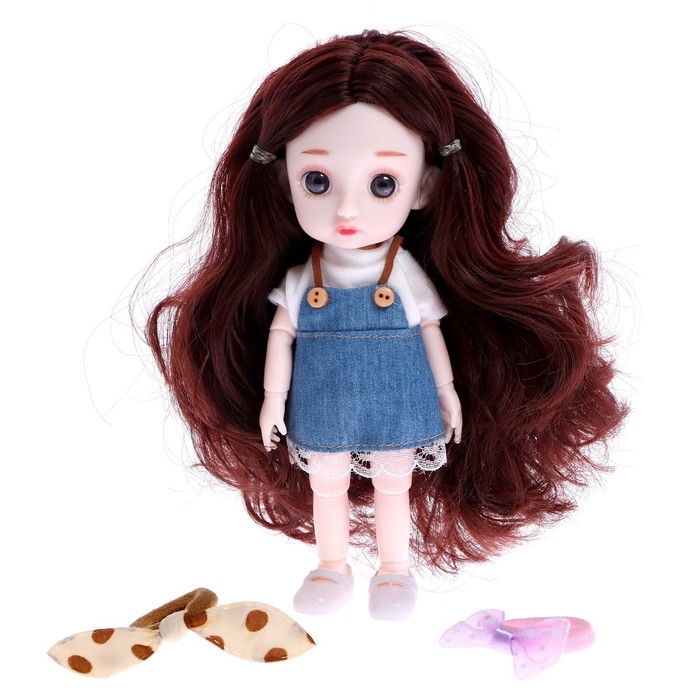 Кукла модная шарнирная &laquo;Алина&raquo; в костюме, с аксессуарами, МИКС