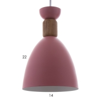 Светильник BayerLux "Канди" 1xE27 40Вт розовый 16х16х20-120 см