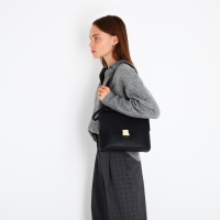 Сумка-мессенджер на молнии, цвет чёрный