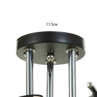 Люстра "Саманта" 3хЕ27 40Вт черный 40х40х23 см BayerLux