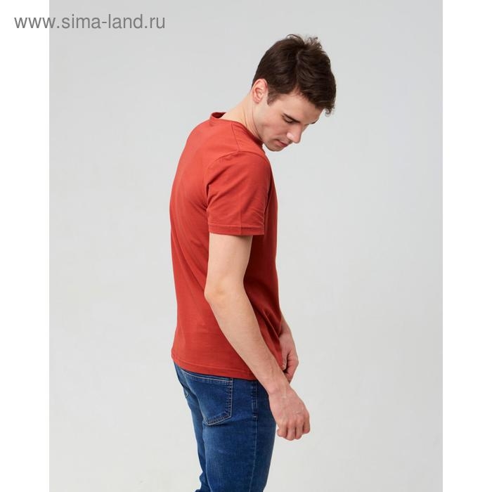 Футболка мужская KAFTAN E-ZONE, 46, кирпичный