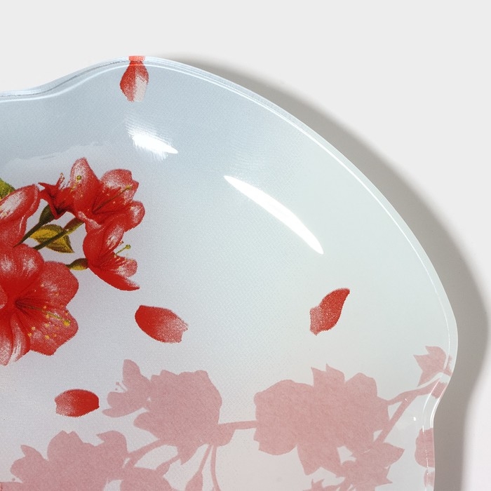 Блюдо сервировочное стеклянное Доляна «Сакура», 23,8×13,8 см Блюдо сервировочное стеклянное Доляна «Сакура», 23,8×13,8 см