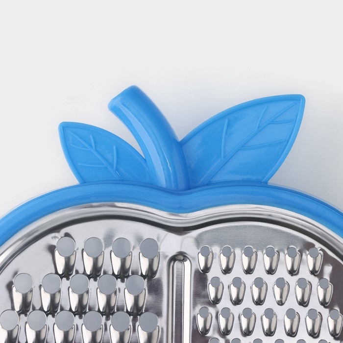 Тёрка с контейнером Доляна &laquo;Яблоко&raquo;, 20&times;15&times;4 см, цвет МИКС