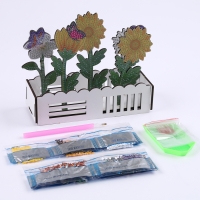 Алмазная вышивка «Цветы с бабочками», интерьерный декор Алмазная вышивка «Цветы с бабочками», интерьерный декор