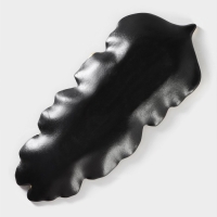 Блюдо для фруктов Доляна &laquo;Золотой лист&raquo;, 38,5&times;15,5 см, цвет золотой с чёрным