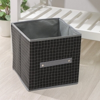 Короб стеллажный для хранения Доляна &laquo;Кло&raquo;, 25&times;25&times;25 см, цвет чёрный