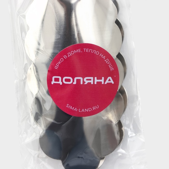 Щипцы кухонные Доляна &laquo;Краски&raquo;, 29&times;4 см, 201 сталь, красные