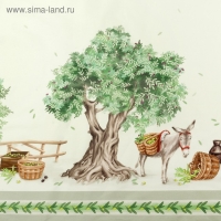 Набор столовый Этель Olivia, скатерть 110х145+/-3см, салфетки 40х40 см-4шт, 100% хлопок