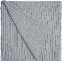 Плед Slumberland, серебристо-серый меланж