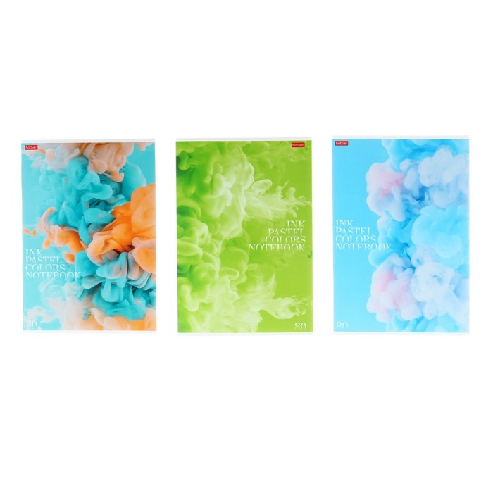 Тетрадь А4, 80 листов, линейка, Тетрадь А4, 80 листов, линейка, "Нежный флёр", обложка мелованный картон, матовая ламинация, блок 65 г/м2, 3В МИКС