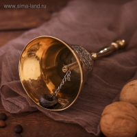 Колокольчик латунь "Резные узоры" 7,5х7,5х15 см