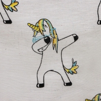 Корзина бельевая текстильная Доляна &laquo;Единороги&raquo;, 40&times;40&times;48,5 см