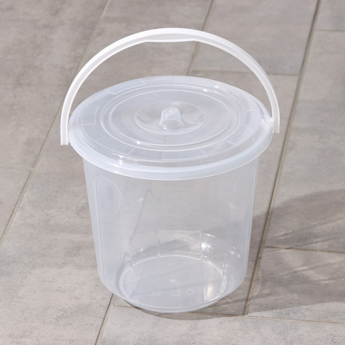 Ведро с крышкой &laquo;Хозяюшка&raquo;, 5 л, цвет МИКС