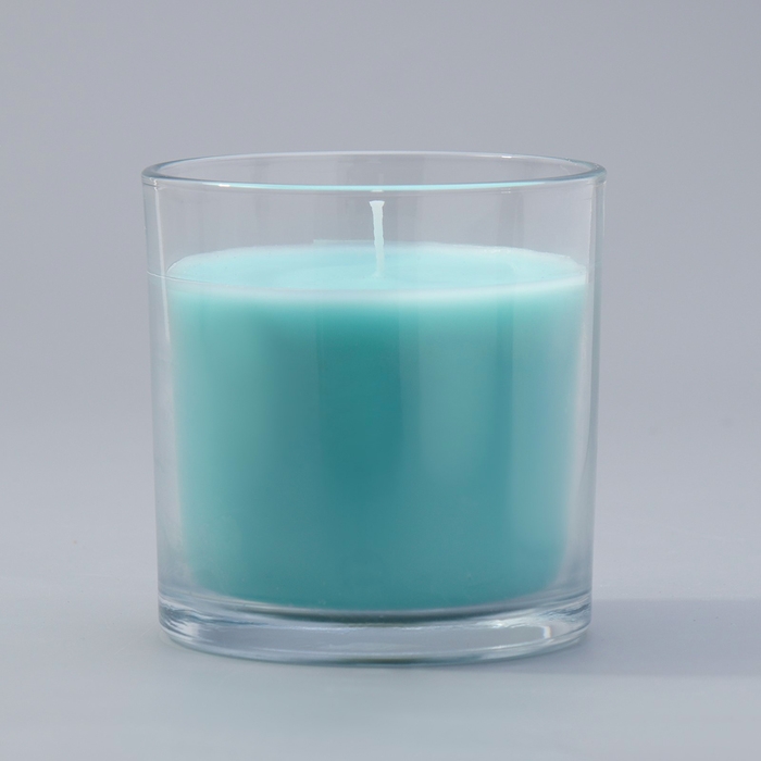 Свеча ГИГАНТ ароматическая в стакане Свеча ГИГАНТ ароматическая в стакане "Бирюзовое небо", соевый воск, 10х10 см