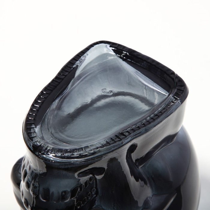 Бутылка стеклянная &laquo;Череп&raquo;, 0,77 л, цвет чёрный