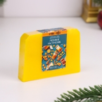 Новый год. Набор мыла 4 шт "Яблоко с корицей, Фруктасия, Медовое настроение, Черничный джем"