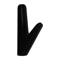 Крючок мебельный CAPPIO FAWN, однорожковый, черный