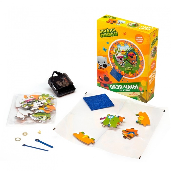 Пазл-часы «Ми-ми-мишки», 33 элемента Пазл-часы «Ми-ми-мишки», 33 элемента