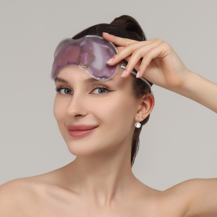 Гелевая маска для области вокруг глаз «Ночь», 18 × 7 × 0,4 см, цвет фиолетовый Гелевая маска для области вокруг глаз «Ночь», 18 × 7 × 0,4 см, цвет фиолетовый
