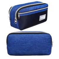 Пенал мягкий 3 отделения, 130 х 210 х 100 мм, объёмный, Calligrata, синий Пенал мягкий 3 отделения, 130 х 210 х 100 мм, объёмный, Calligrata, синий