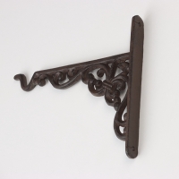 Крючок декоративный чугун "Королевская лилия" 2х22,5х17 см