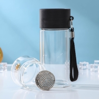 Термос стеклянный, заварник чайный «На ходу», 250 мл, h=19 см, с двойными стенками Термос стеклянный, заварник чайный «На ходу», 250 мл, h=19 см, с двойными стенками