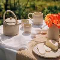 Набор соусников керамических SL Home &laquo;Райяс&raquo;, 150 мл, d=7 см, цвет бежевый