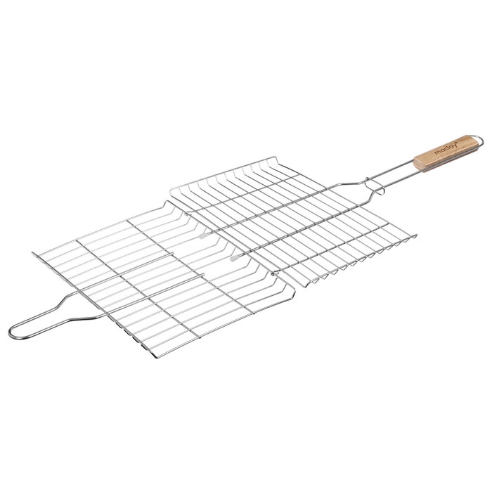 Решётка гриль универсальная maclay, 22x30 см, нержавеющая сталь, для мангала