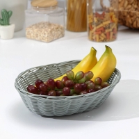 Корзинка для подачи Доляна &laquo;Плуг&raquo;, 25&times;18&times;6,5 см, цвет серый