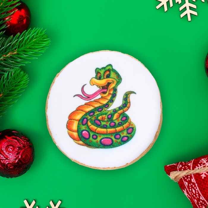 Новый год. Печенье ванильное "Новогоднее ассорти №1" 35г(1кор=16шт)