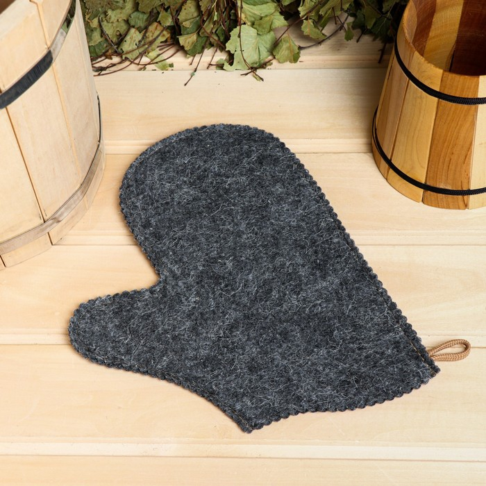 Набор для бани Набор для бани "Универсальный" шапка, рукавица